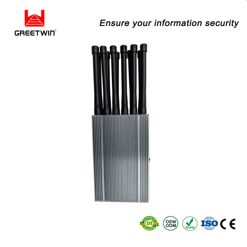 AC240V WCDMA 手机信号屏蔽器 5G Lte 12w 便携式信号屏蔽器