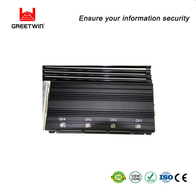 8000mAh 4 天线手机信号屏蔽器 2g 3G 4G GPS 扰频器