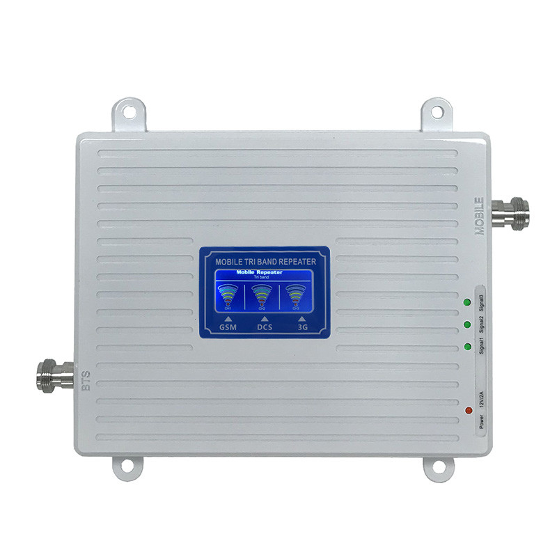 60dB GSM 2g 3G 4G 移动信号增强器三频 900/1800/2100MHz