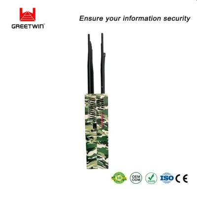 手持手机信号屏蔽器 16 波段​​便携式射频信号 315 433MHz 2g 3G 4G 5g GPS 10-30m 