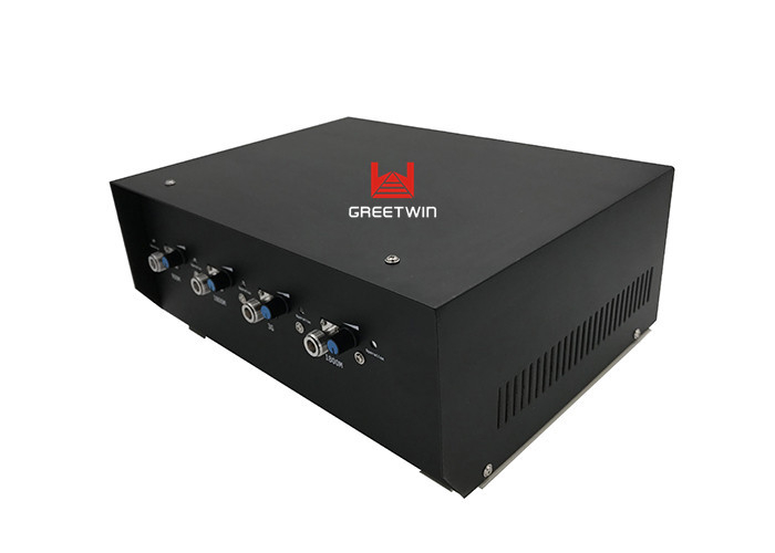 80W 大功率四频段手机信号屏蔽器，带 20 至 100m 干扰表