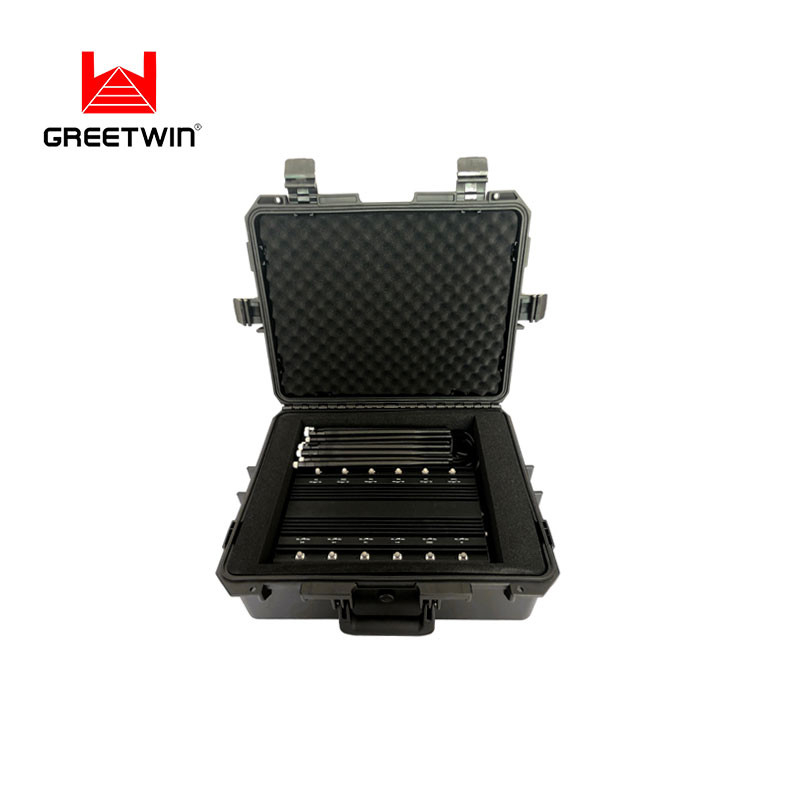 12 频段 2.4GHz 5GHz VHF UHE 干扰器 5G 手机 Wifi 34W