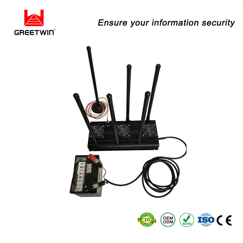 定制 8 频率信号屏蔽器支持 2G 3G 4G 5G WIFI 蓝牙 Lojack 阻塞