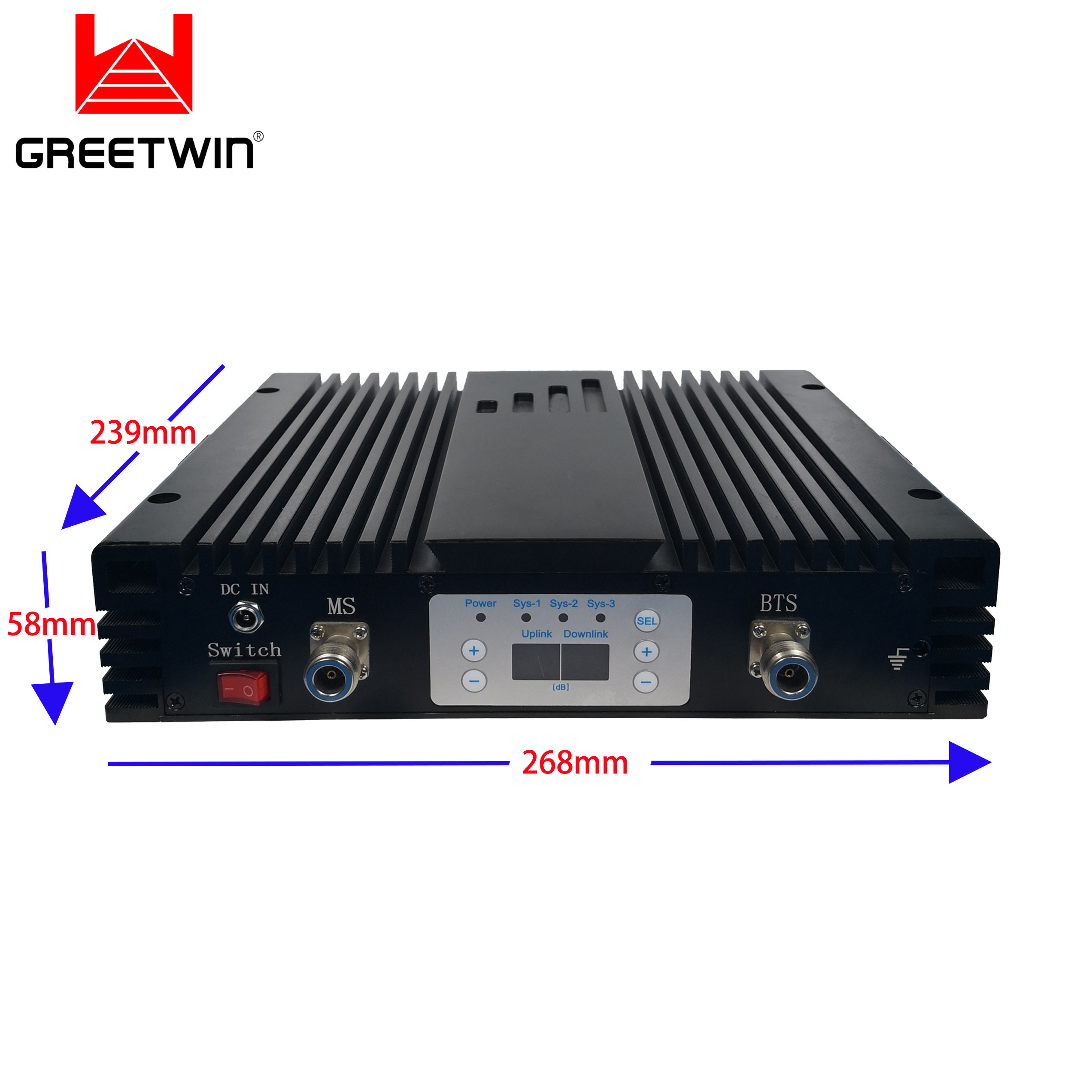 GSM850 27dBm PCS1900 AWS1700 移动信号中继器