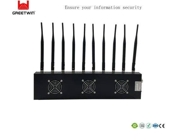 433MHz WiFi 蓝牙 GPS 信号屏蔽器 10 通道 20W