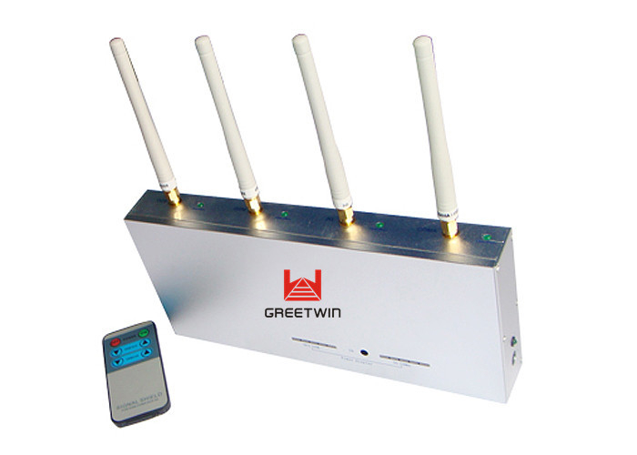 带遥控器的室内手机干扰器 GPS 信号干扰器桌面