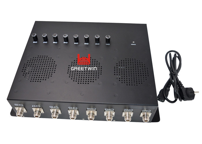 大功率军用手机信号屏蔽器，8 天线警用手机屏蔽装置