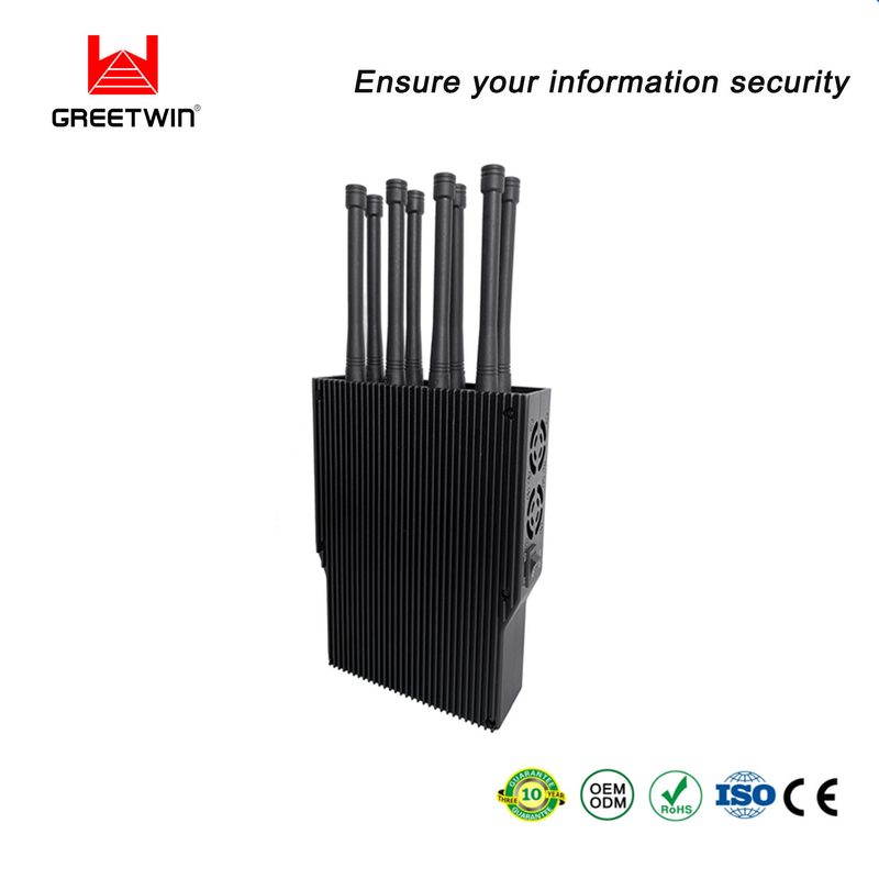 8 天线 CDMA GSM 手持信号屏蔽器 3G 4G 信号隔离器 10W