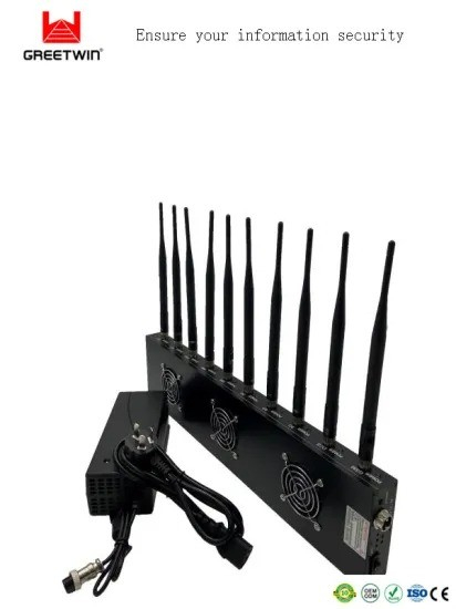 433MHz WiFi 蓝牙 GPS 信号屏蔽器 10 通道 20W