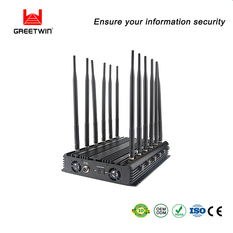 GSM CDMA 2.5dBi 可调节电话信号屏蔽器 12 天线 40m