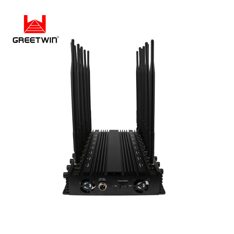 47W 4G 5g GSM 信号干扰器 Lojack 16 波段​​信号阻断器
