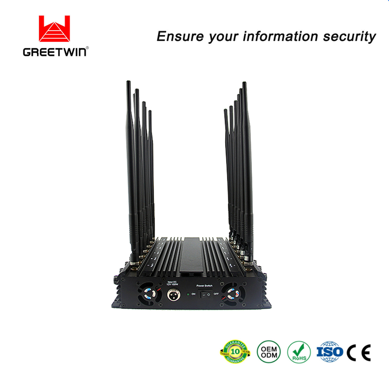 12 天线 Siganl 干扰器块 2G 3G 4G 5G WIFI 2.4G WIFI 5.8G LOJACK 868 433 315 汽车干扰器