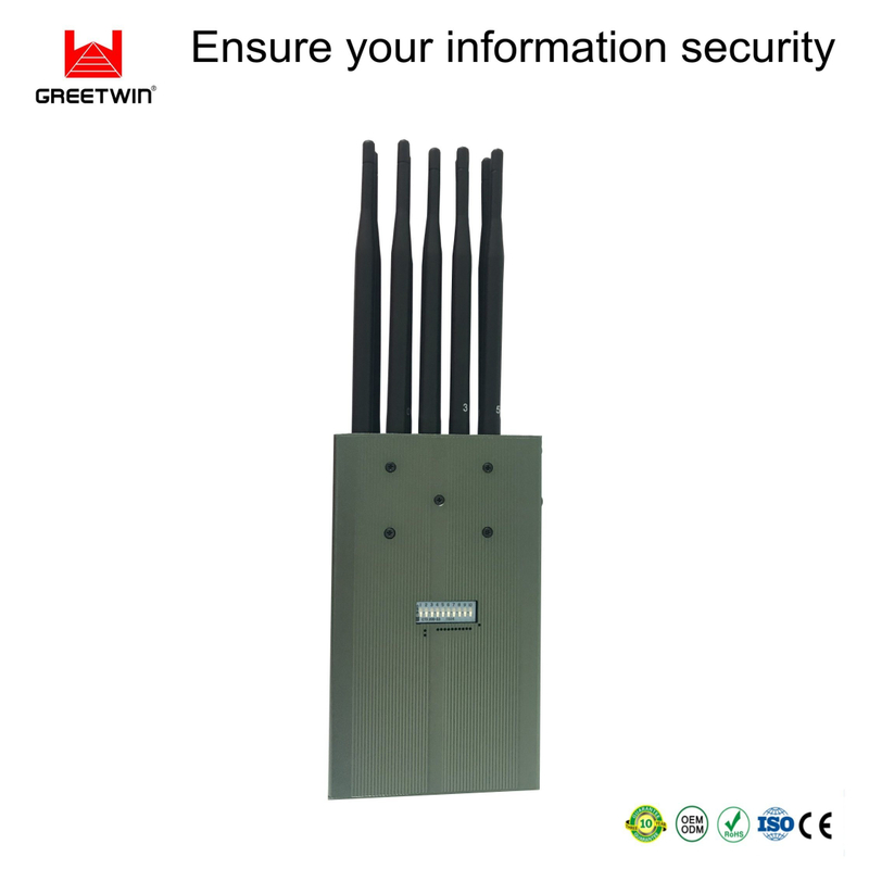 7W 20 米 2.5dBi 天线便携式射频干扰器 3G 4G
