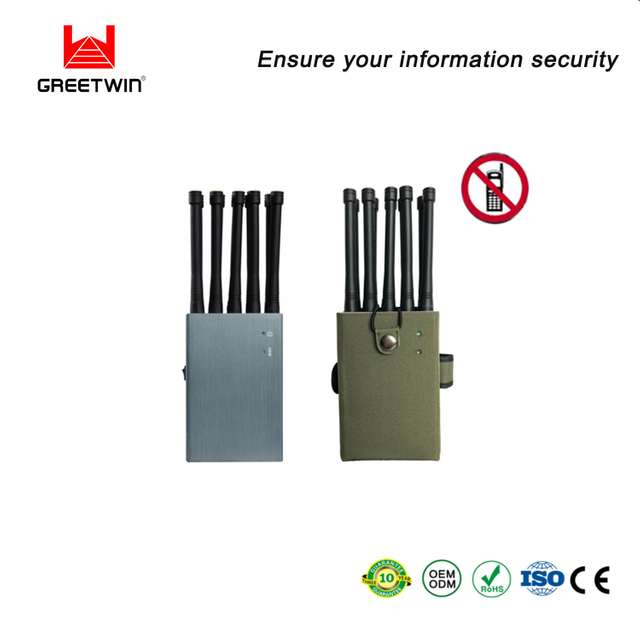 10 通道 10.0W 手持信号屏蔽器 WiFi 3G 4G LTE
