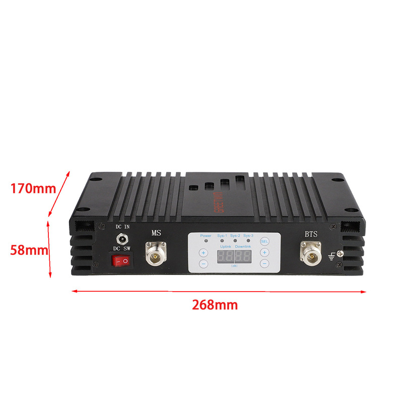 GSM900MHz 75dB 增益 23dBm IP30 2G GSM 信号放大器