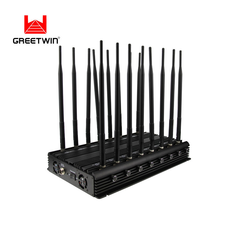 47W 4G 5g GSM 信号干扰器 Lojack 16 波段​​信号阻断器