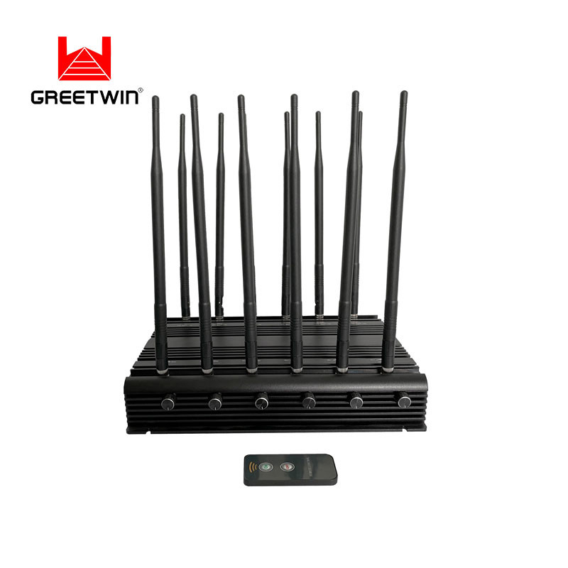12 频段 2.4GHz 5GHz VHF UHE 干扰器 5G 手机 Wifi 34W