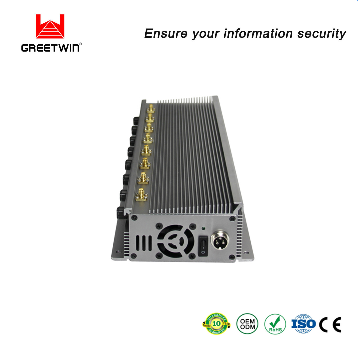 CDMA 850 70W 可调节移动信号屏蔽器 8 天线桌面屏蔽器