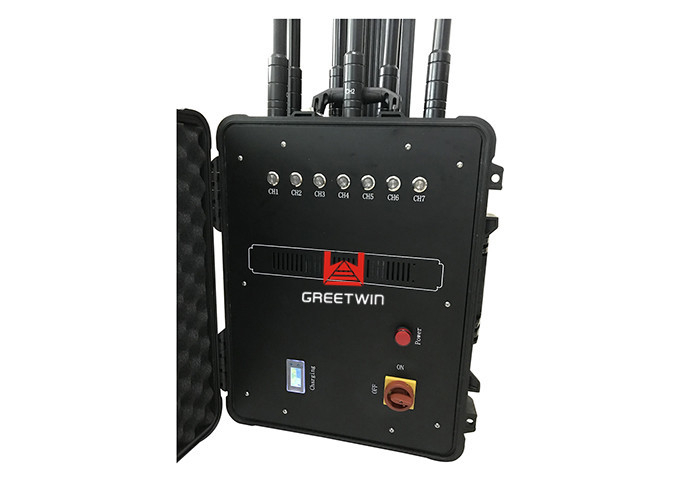 250W 大功率信号屏蔽器 150m 范围 OEM 带全向天线