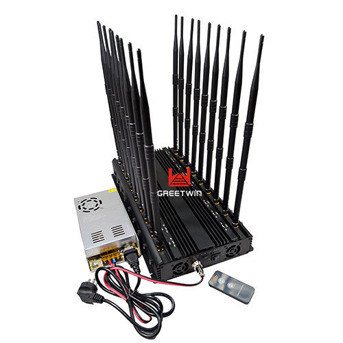 18 根天线 2G 3G 4G WiFi 2.4G 全频段 130MHz-6GHz 干扰器(GW-JA18)