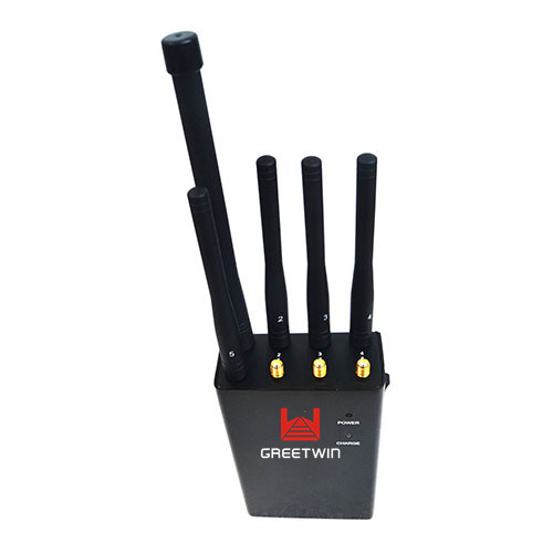 8 天线手持式手机干扰器，GSM 3G 4G LTE Wifi 信号干扰器