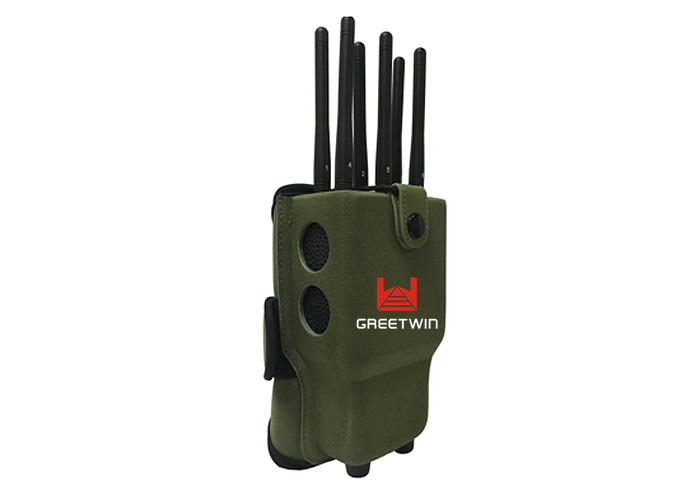 5.5W军用护套袖珍手机干扰器/便携式手机干扰器