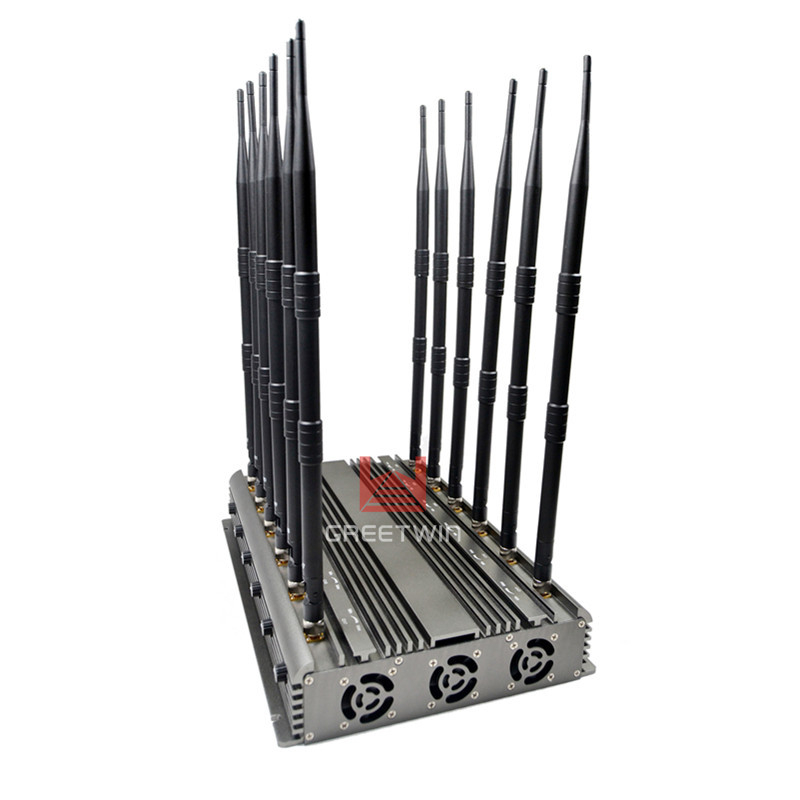 12路WIFI5.8G，UHF/VHF LOJACK 干扰距离60m 信号干扰器