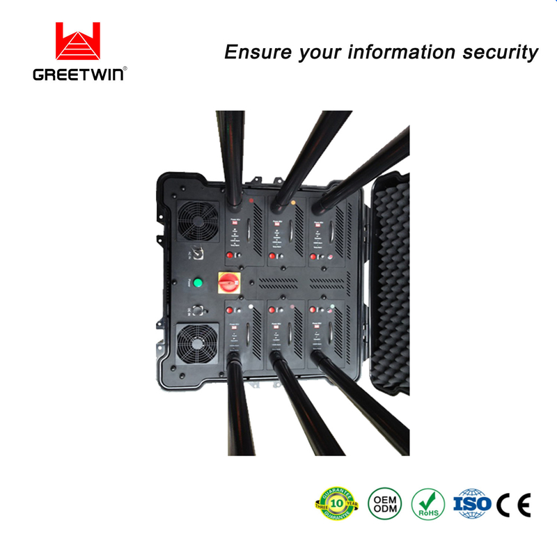 50AH 1000m 560W 军用信号屏蔽器 可调输出功率 ISO9001