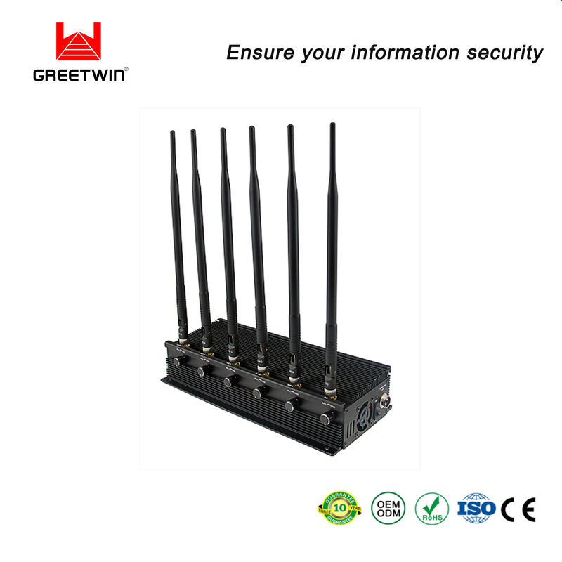 CDMA 2.5dBi 天线桌面移动干扰器 UHF VHF LOJACK GPS 拦截器