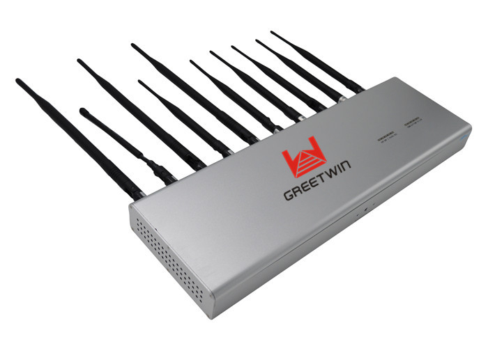 20W GPS WiFi 蓝牙手机信号干扰器 HF VHF 3G 4G 电话干扰器