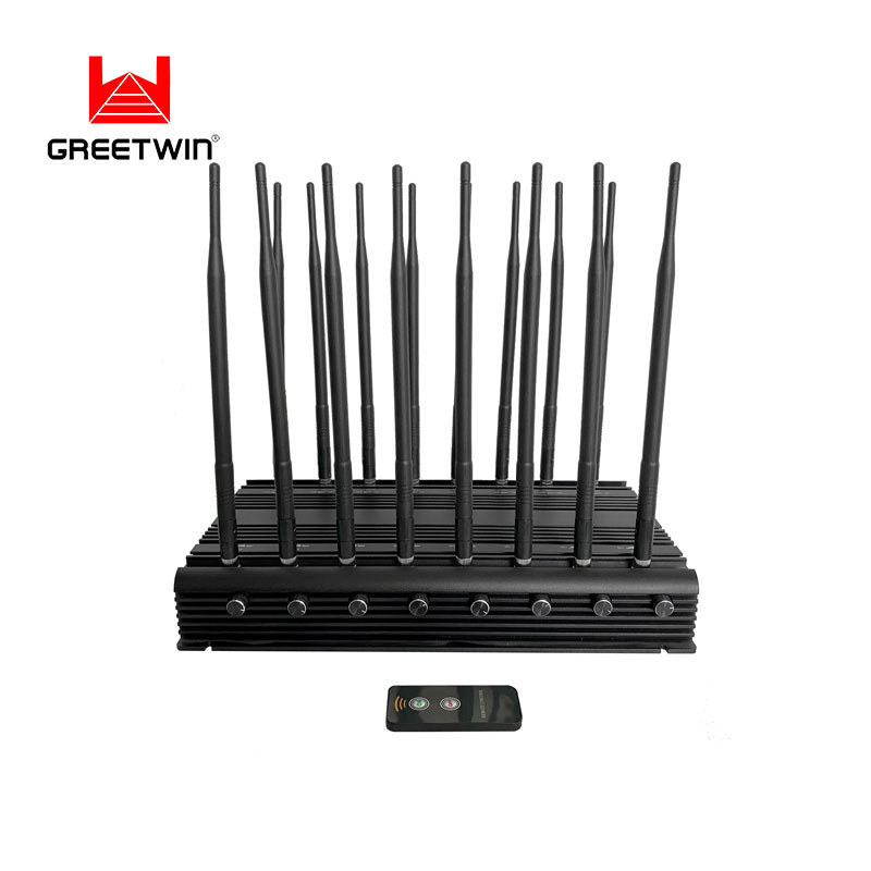 47W 4G 5g GSM 信号干扰器 Lojack 16 波段​​信号阻断器