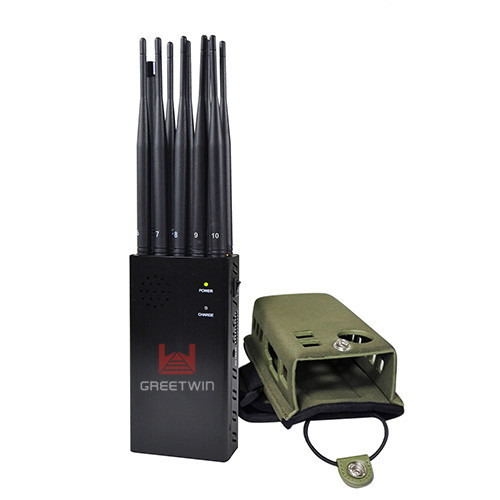 内置冷却风扇信号干扰器 10 通道便携式 Lojack GPS WiFi 5.8G