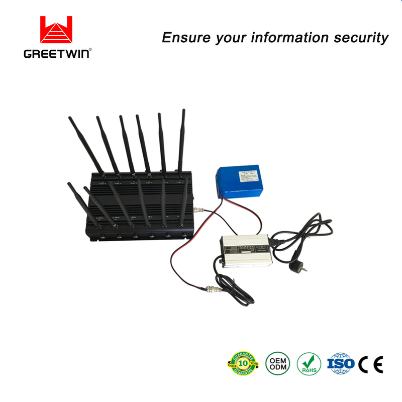 12 天线 Siganl 干扰器块 2G 3G 4G 5G WIFI 2.4G WIFI 5.8G LOJACK 868 433 315 汽车干扰器