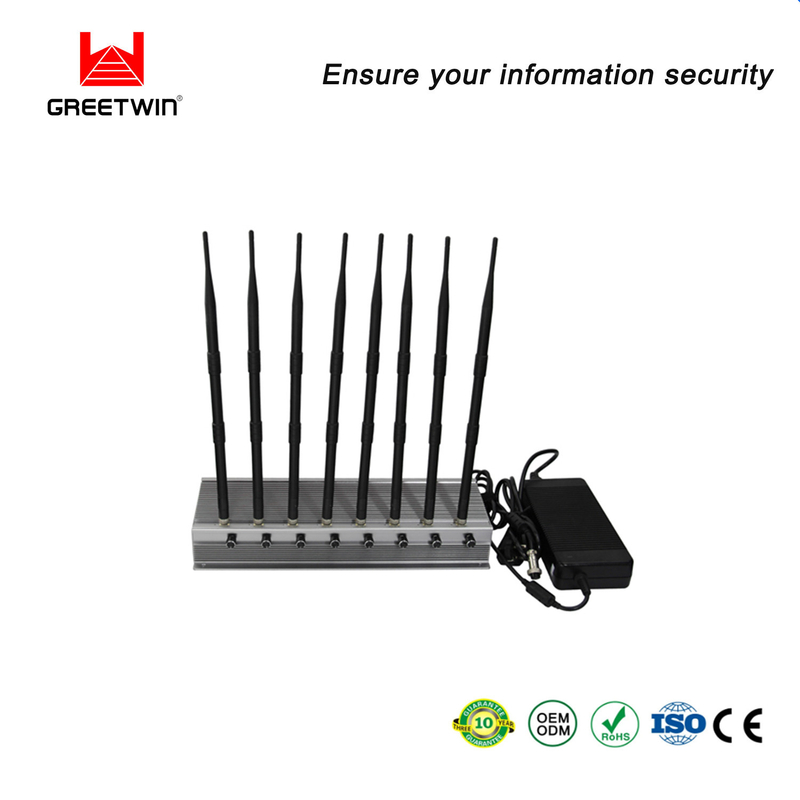 CDMA 850 70W 可调节移动信号屏蔽器 8 天线桌面屏蔽器