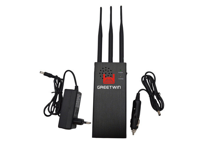 遥控 315MHz 433MHz 868MHz 手机信号屏蔽器，带 3 根天线