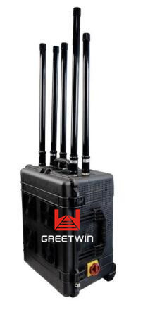 远程 2.4G 5.8G GPS 无人机信号干扰器，大功率背包干扰器