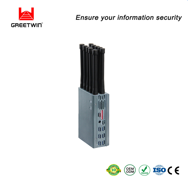 UMTS WCDMA 蓝牙信号屏蔽器 8000mAH 10w 5G LTE Wifi 40m