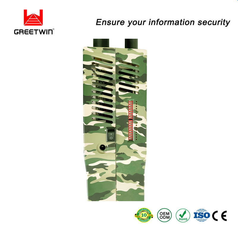 21 天线手机信号干扰器 16000mAH GPS Lojack WiFi