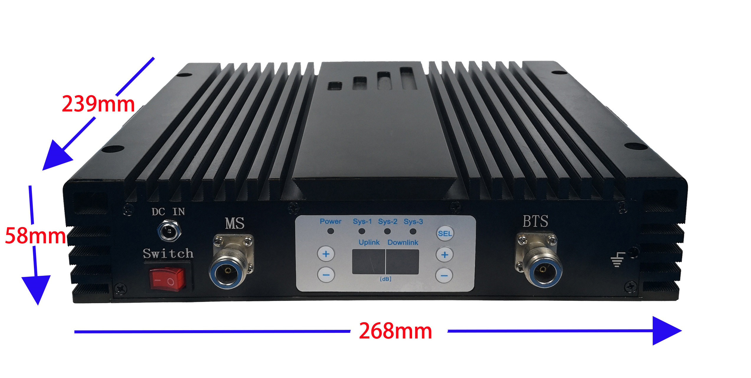 可调 1900MHz PCS1900 30dB ALC 移动信号增强器