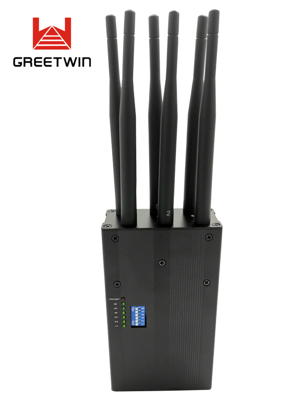 手持式 3G 4G 手机干扰器/便携式手机 GPS 干扰器金属外壳