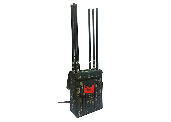 Manpack Jammer Lojack 无人机频率阻断器大功率 120W 800 MHz - 2700 MHz