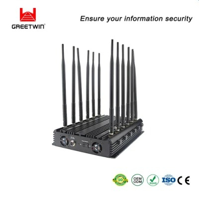 Greetwin 桌面信号干扰器 12 天线 34W 5g WiFi GPS 10-40 米 