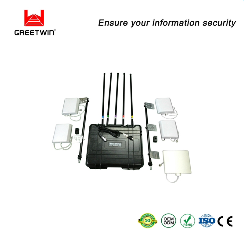 GPS AC240V 80W VHF UHF 信号阻断器 ISO9001 4G 电话信号屏蔽器
