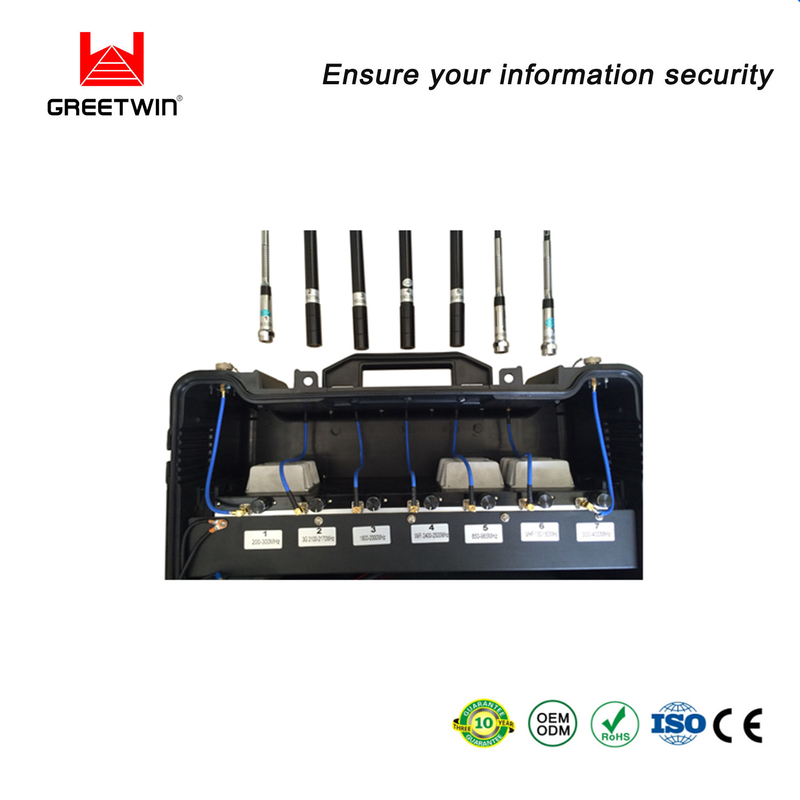 GSM1800 2.5dBi 5 波段信号干扰器 Gps Lojack 手机移动拦截器