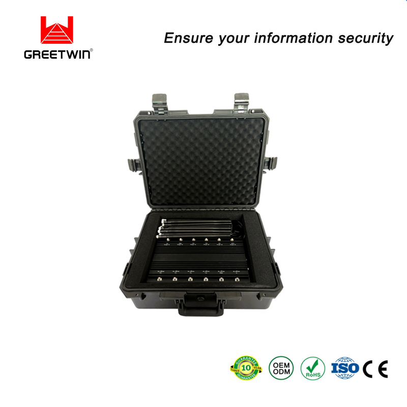 12 天线 Siganl 干扰器块 2G 3G 4G 5G WIFI 2.4G WIFI 5.8G LOJACK 868 433 315 汽车干扰器