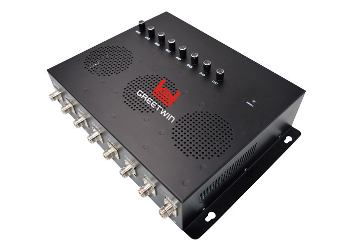 80W 2G 3G 4G 手机信号屏蔽器，带 8 根天线，用于监狱安全