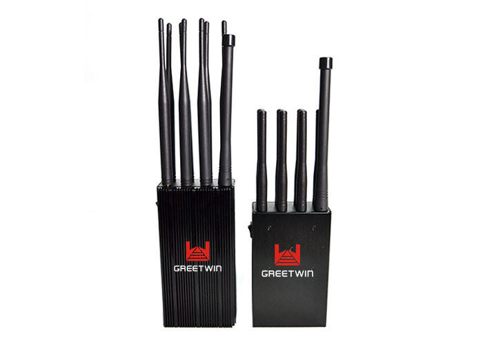 8 天线手持式手机干扰器，GSM 3G 4G LTE Wifi 信号干扰器