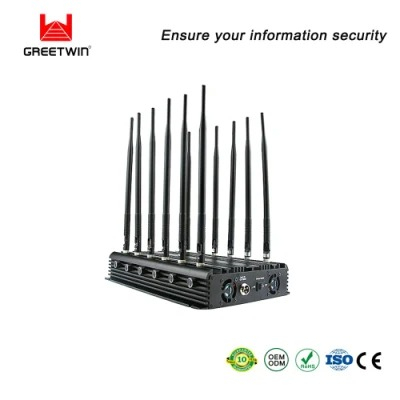 Greetwin 桌面信号干扰器 12 天线 34W 5g WiFi GPS 10-40 米 