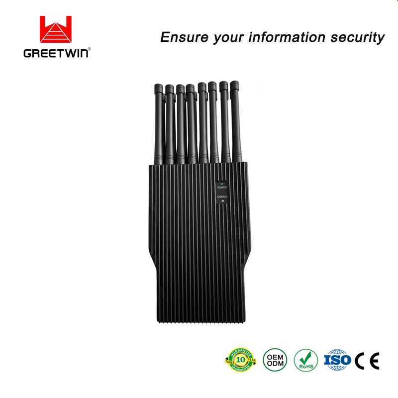 手机干扰器 VHF UHF GPS 蓝牙 16 天线 2G 3G 4G 5G 拦截器