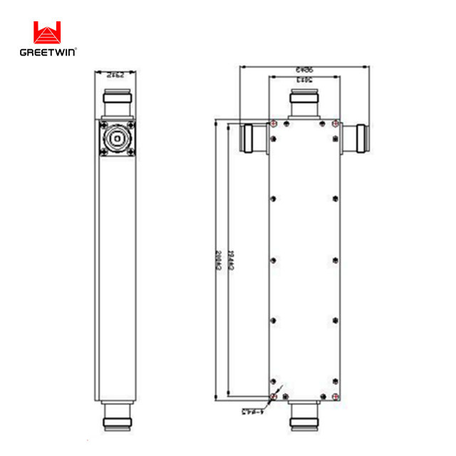 3路镀银射频功率分配器50W 600~6000MHz